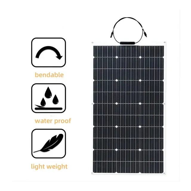 POLARPLUS Fleksibelt Socellepanel - 150W 60x128cm med TOPCon N-Type halvceller 