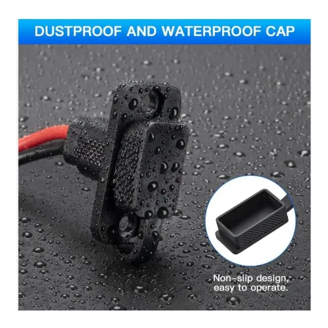 POLARPLUS Veggkontakt QCS - 30cm rød-sort 2 x 4mm² 