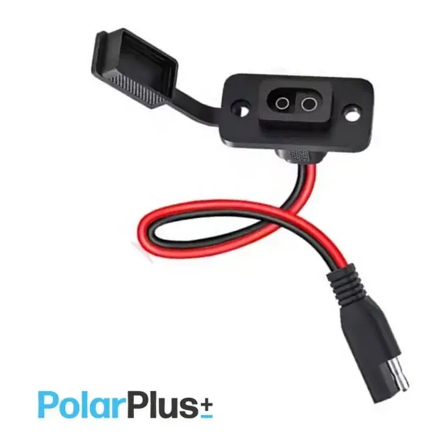 POLARPLUS Veggkontakt QCS - 30cm rød-sort 2 x 4mm² 