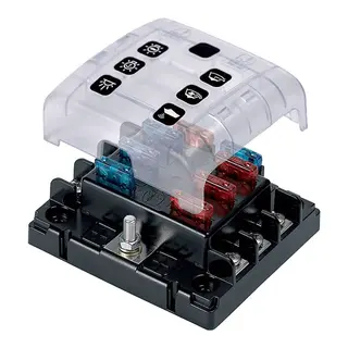 BEP Sikringsboks for 6 sikringer (ATC) m/lokk