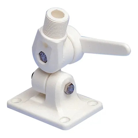 Antennefeste nylon topp, justerbar Antennefot Hvit