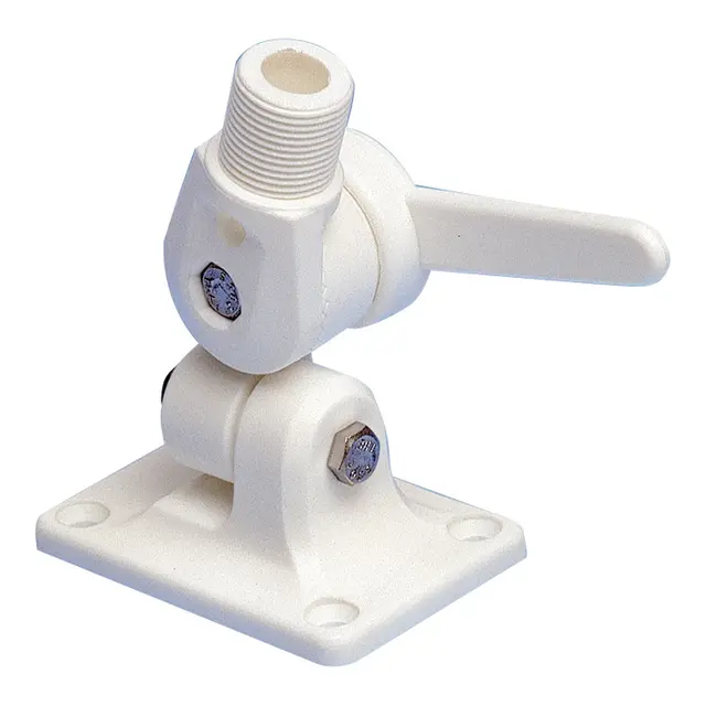 Antennefeste nylon topp, justerbar Antennefot Hvit 