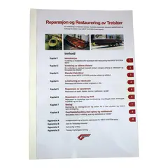 Hefte &quot;Rep. og rest. treb&#229;t&quot; 80 sider