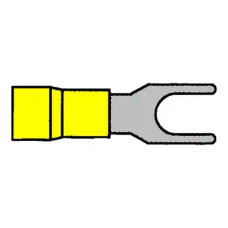 Gaffelsko gul - 4,3mm 10 stk