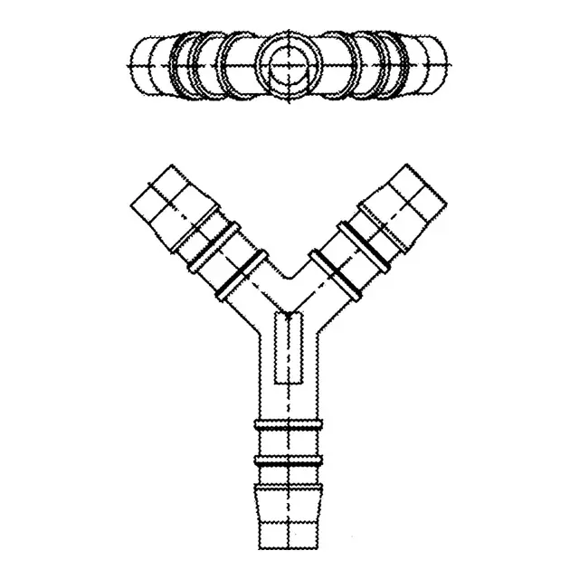 Y-stykke, slange Ø 10mm 
