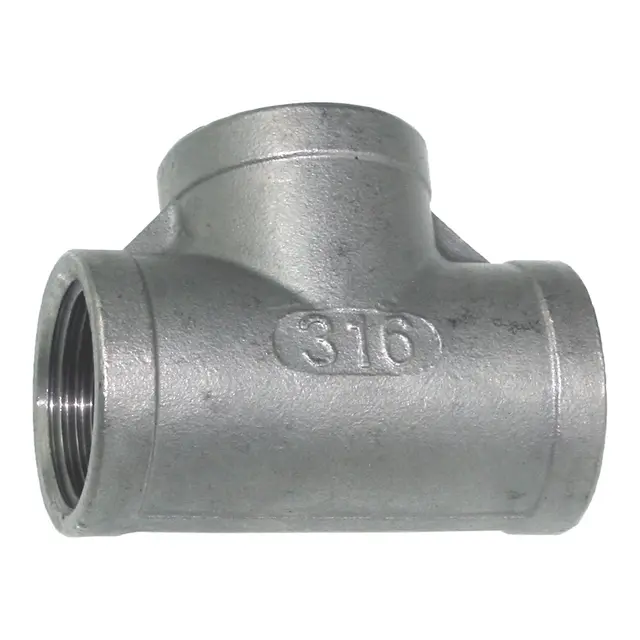 T-stykke 316, 1 1/2" Syrefast Stål 316 