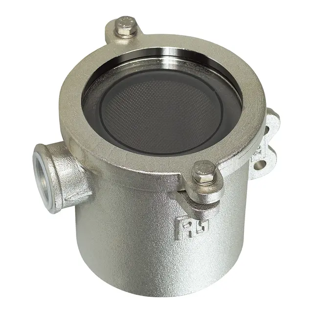 GUIDI Sjøvannsfilter 213 l/min - 2" Messing - u/slangekobling - sidefeste 