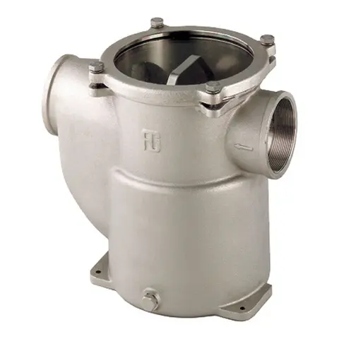 GUIDI Sjøvannsfilter 238 l/min - 2" Messing - u/slangekobling - bunnfeste 
