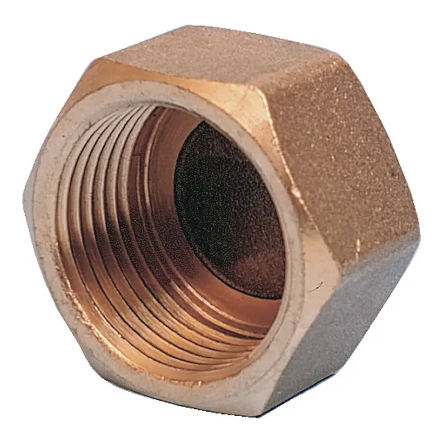 Kappe - 1/4" Messing 