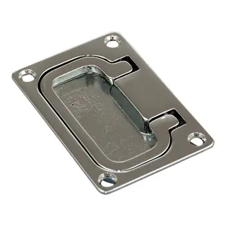 D&#248;rkring - Forkrommet messing 74 x 54 x 8 mm