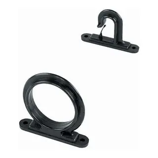 Holder for fiskestang to deler, sort