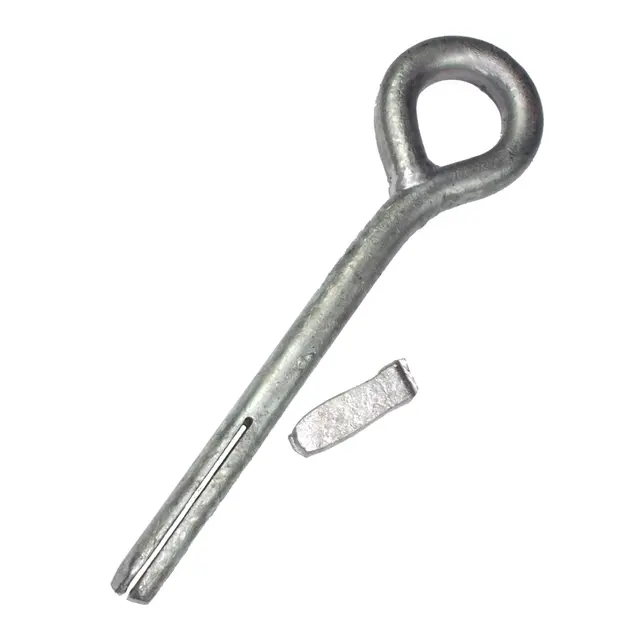 Bergøye med kile - 16 mm Bergkile Galvanisert 