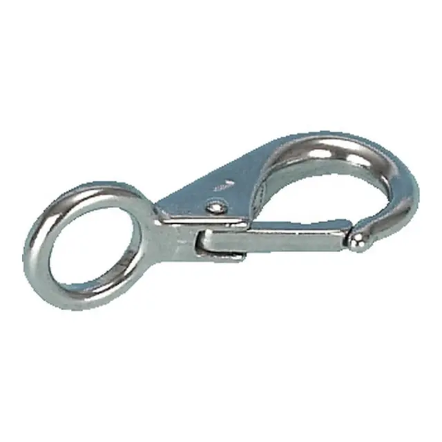 Karabinkrok 316 - vinkel med øye nr. 1 73 mm - 11 mm åpning - 16 mm øye 
