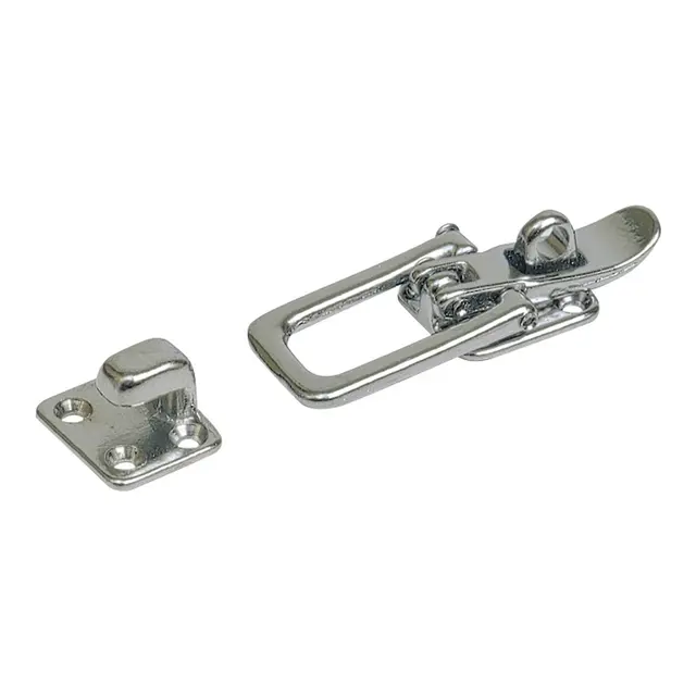 TMC Lukestrammer 82x28 mm - Rett Forkrommet messing - For hengelås 