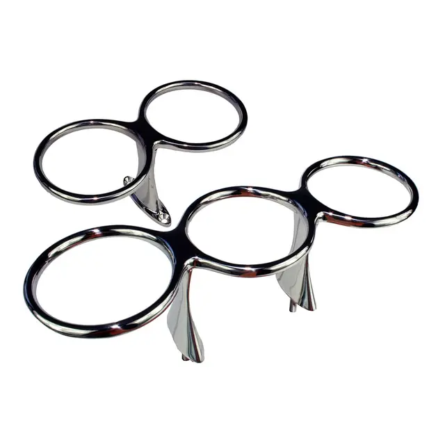 Glass/Flaskeholder 316, 3 stk toppmontert 