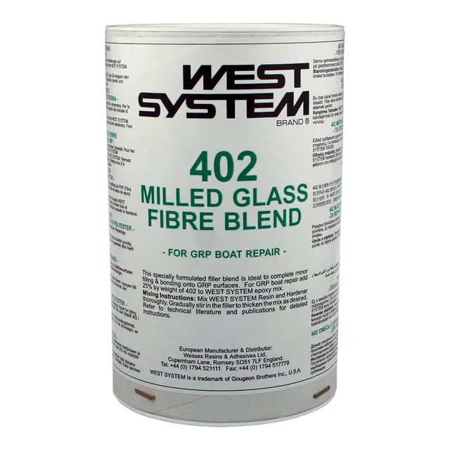 WEST SYSTEM Rep. og fyll stoff 402 for glassfiber - polyester - 150g 