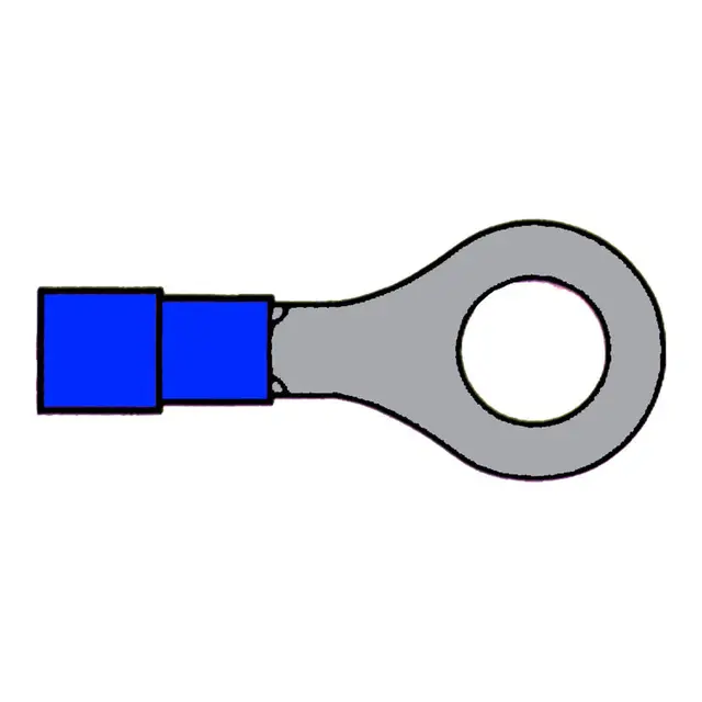 Ringsko blå - Ø8,4mm 10 stk 