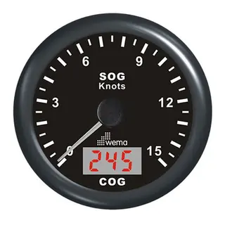 WEMA GPS knopm&#229;ler m/kompass inkl. 5m antenne