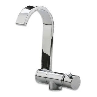 TREM Blandebatteri - moderne flat modell Krom