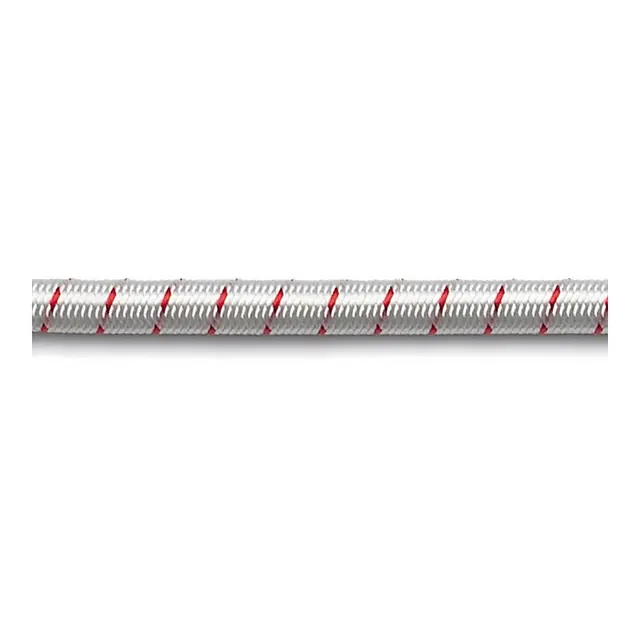 ROBLINE Chock cord / strikk - hvit/rød Ø6mm - metervare 