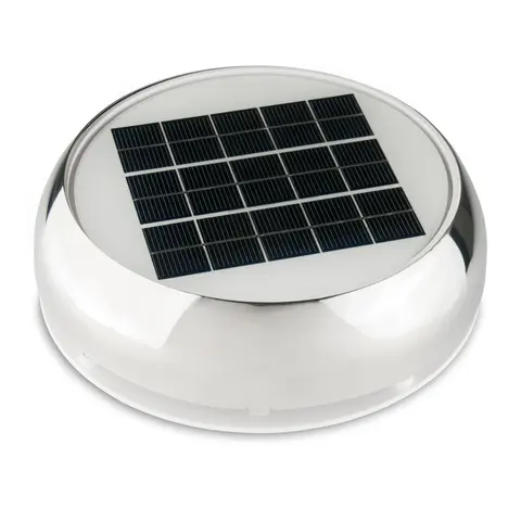 MARINCO Solcelleventilator, syrefast &#216;3&quot; m/batteri