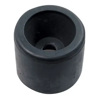 Siderulle - Sort &#216;: 107 mm Aksel dia: 20 mm - Bredde 87 mm