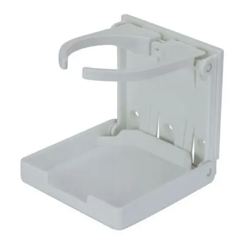 EASTERNER Glass / Flaskeholder - Hvit Skottmontert - Sammenleggbar