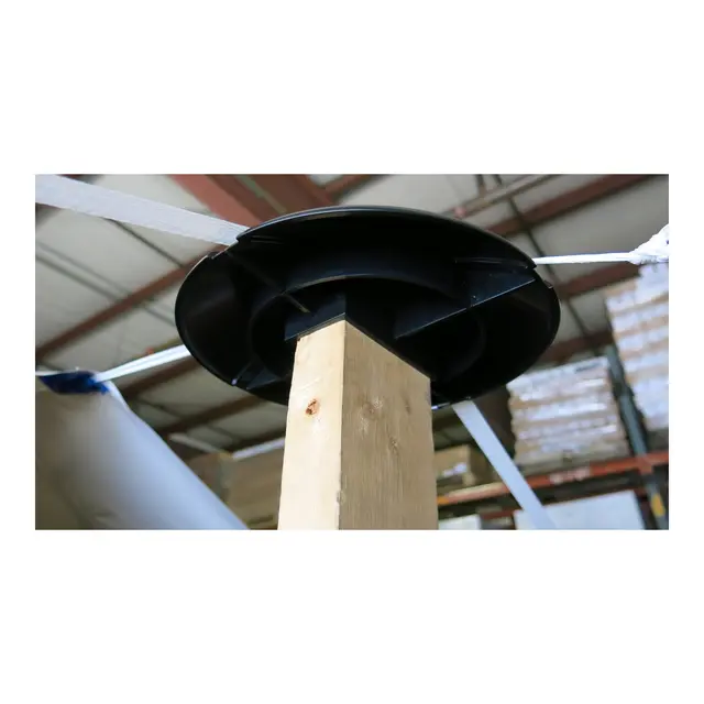 Topp-plate for støtte - strammebånd For krympeplast 