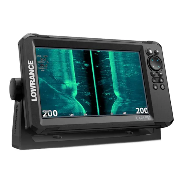 LOWRANCE Eagle 9" - kartplotter/Ekkolodd med 50/200 KHZ HDI hekksvinger 