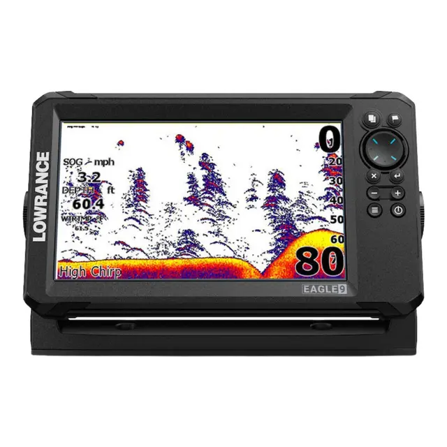 LOWRANCE Eagle 9" - kartplotter/Ekkolodd med 50/200 KHZ HDI hekksvinger 