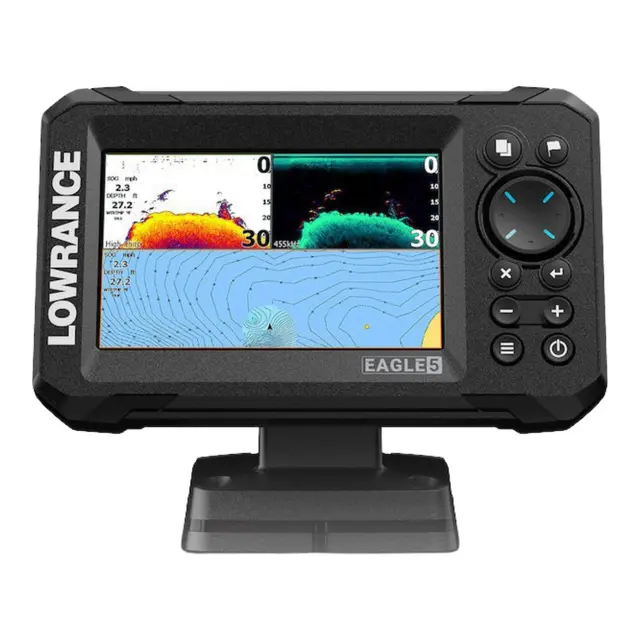 LOWRANCE Eagle 9" - kartplotter/Ekkolodd med 50/200 KHZ HDI hekksvinger 