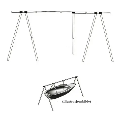 Bakkestativ for b&#229;ter - 6m 16 - 18 fot (6m)