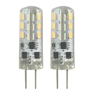 1852M LED P&#230;re 12/24V - 2pk G4 Bakpin - Varmhvit - 140 lumen
