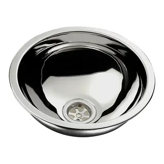 St&#229;lvask, rund/halvkule u/avl&#248;p