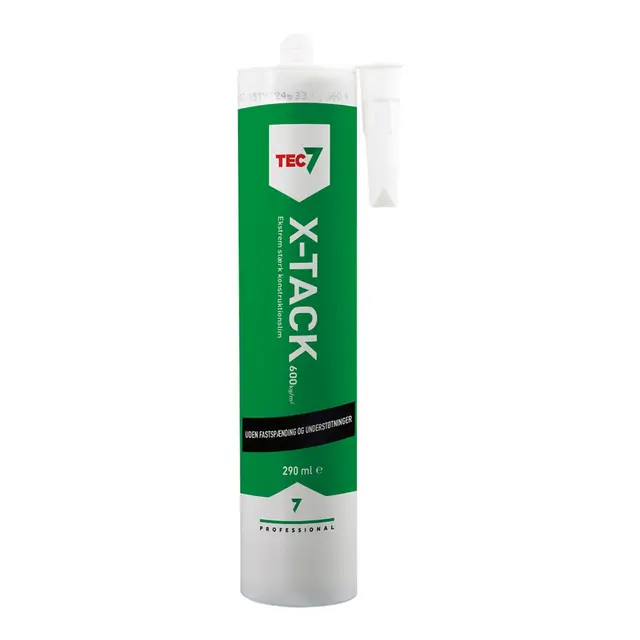 TEC7  X-Tack Konstruksjonslim 290 ml - Hvit 