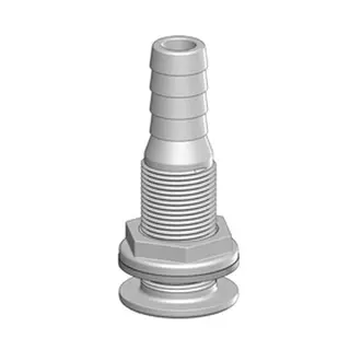 TRUDESIGN Skroggjennomføring 1/2" - 13mm 90426 - Hvit 