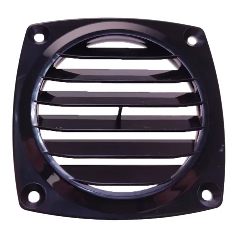 Ventilrist 3&quot; plast - sort flat