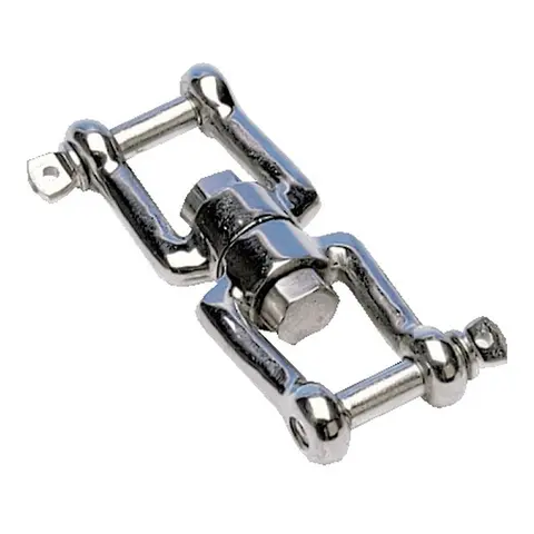 Svivel med gaffelender - 10mm Syrefast 316 