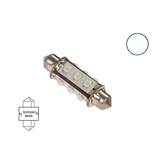 NAUTICLED Pære, festoon - 42mm kaldhvit 1,2W 