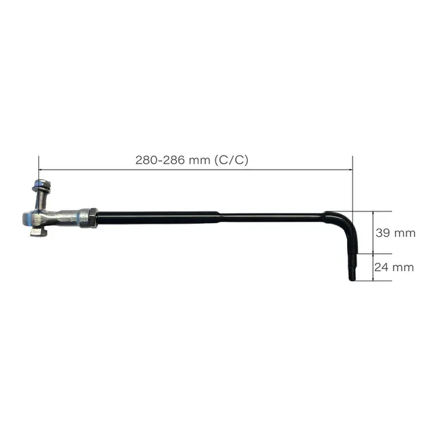 ULTRAFLEX Styrearm for OMC, A74 L: 280-286mm 