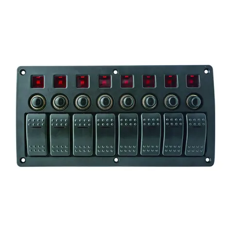 1852M Bryterpanel 12V/24V 8 brytere