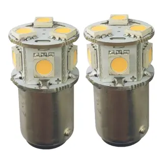 1852M LED P&#230;re u/kuppel 12/24V - 2pk BA15D - Varmhvit - 140 lumen
