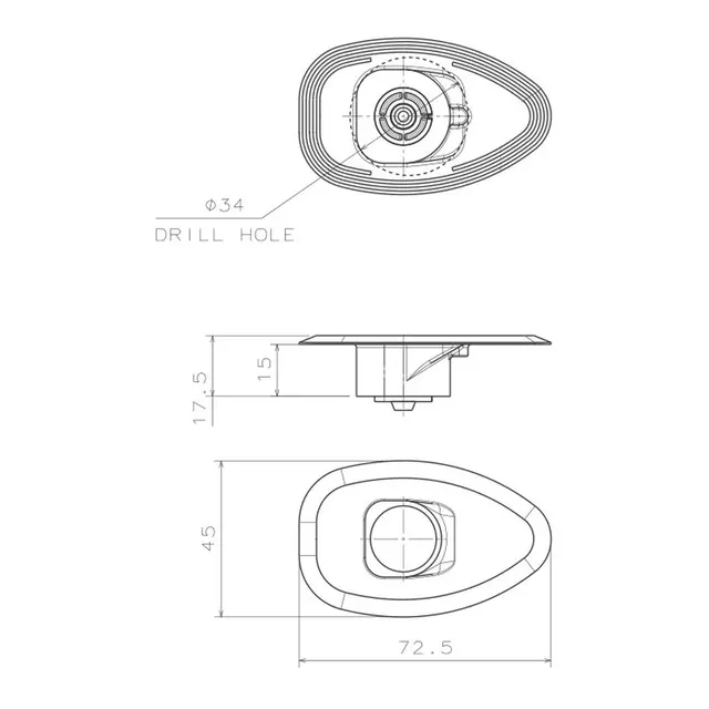 LALIZAS Micro LED Flush Lanternesett Et sett hvit babord styrbord lanterne 