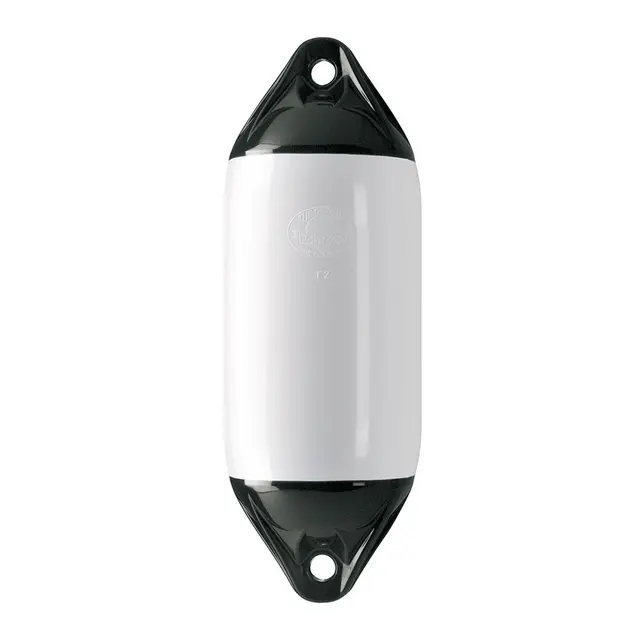 POLYFORM Fender F02 Hvit med sorte ender - 660 mm 