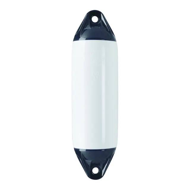 POLYFORM Fender F02 Hvit med sorte ender - 660 mm 