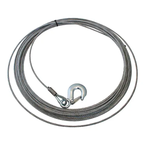 Vinsjline Wire&#160;i rustfritt 304 4,76mm x15m - 1900kg bruddstyrke