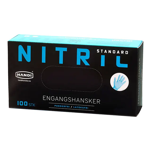 HANDI Engangshanske, Nitril (100stk) L 