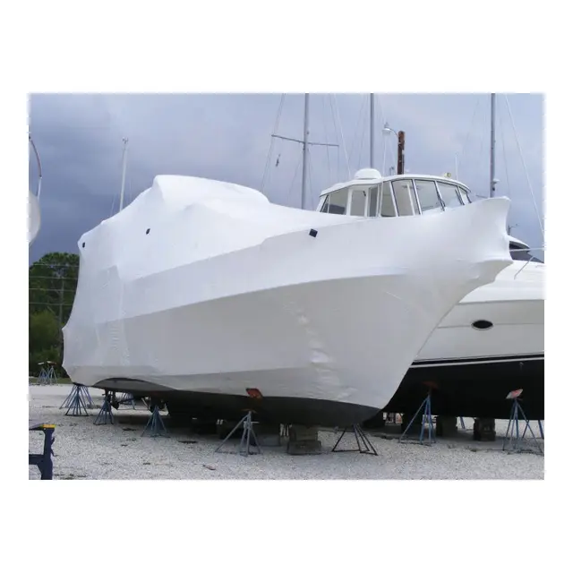 Krympeplast 4 x 50m - hvit 0,18mm tykkelse 
