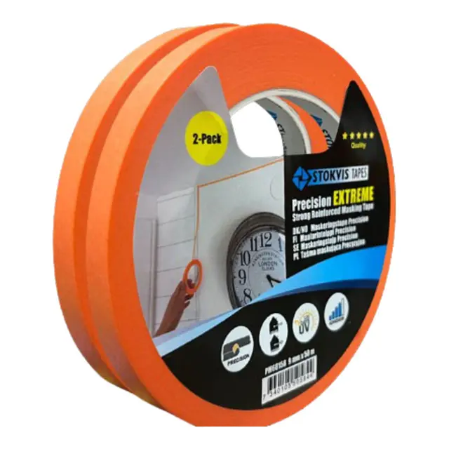 STOKVIS TAPES Maskeringstape Extreme Orange. En rull på 25mm bredde 