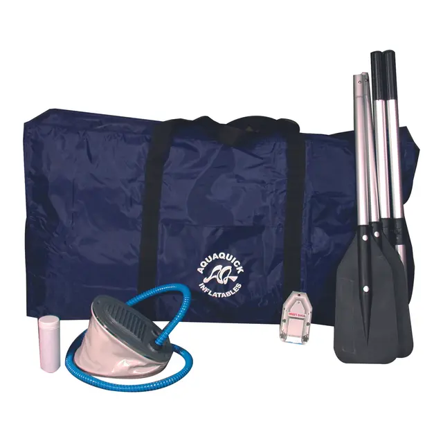 AQUAQUICK HSD gummibåt m/aluminiumsdørk 250cm - Aluminiumsdørk 